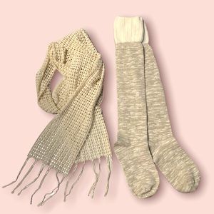 Scarf and boot socks
